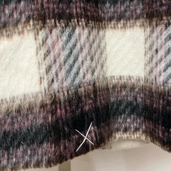 Avec Les Filles Plaid Shawl Collar Jacket Coat NWT - Picture 8 of 12
